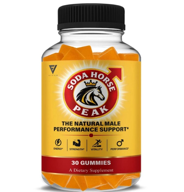 Soda Horse Peak dietary supplement bottle